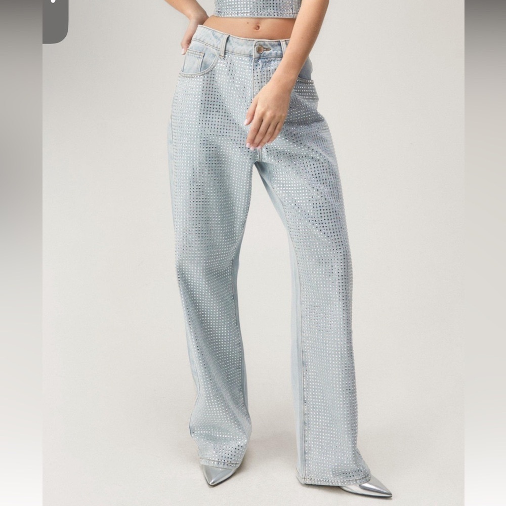 NWT rhinestone jeans
